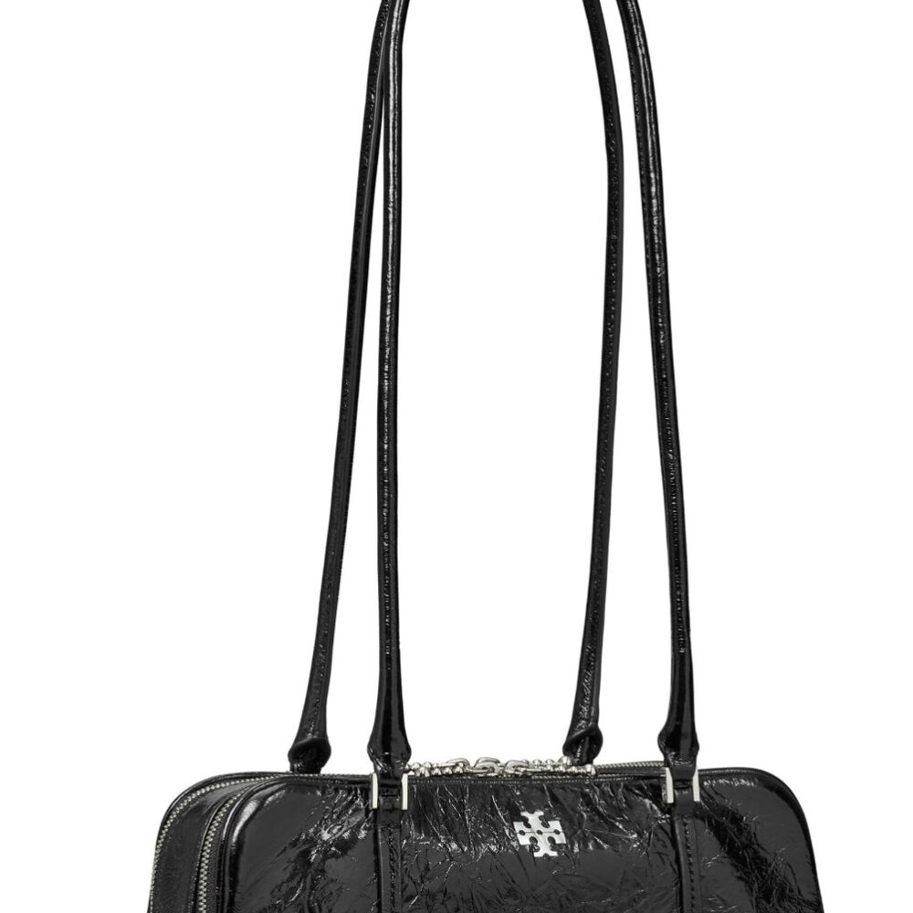 Tory Burch MINI CRINKLE LEATHER MARSHMALLOW MICRO MINI SATCHEL SHOULDERBAG